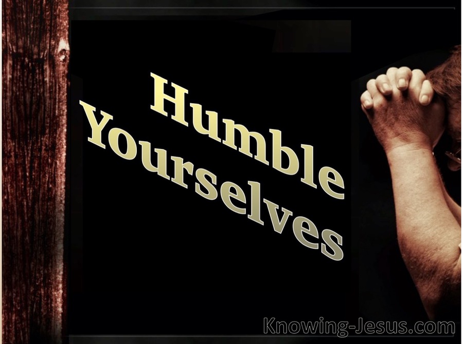 1 Peter 5:6 Humble Yourselves Under The Mighty Hand Of God (gold)